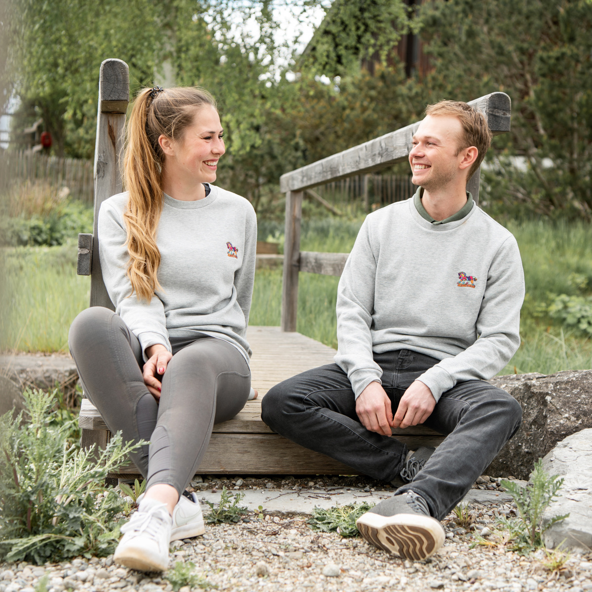 Unisex Sweatshirt mit Rundhalsausschnitt